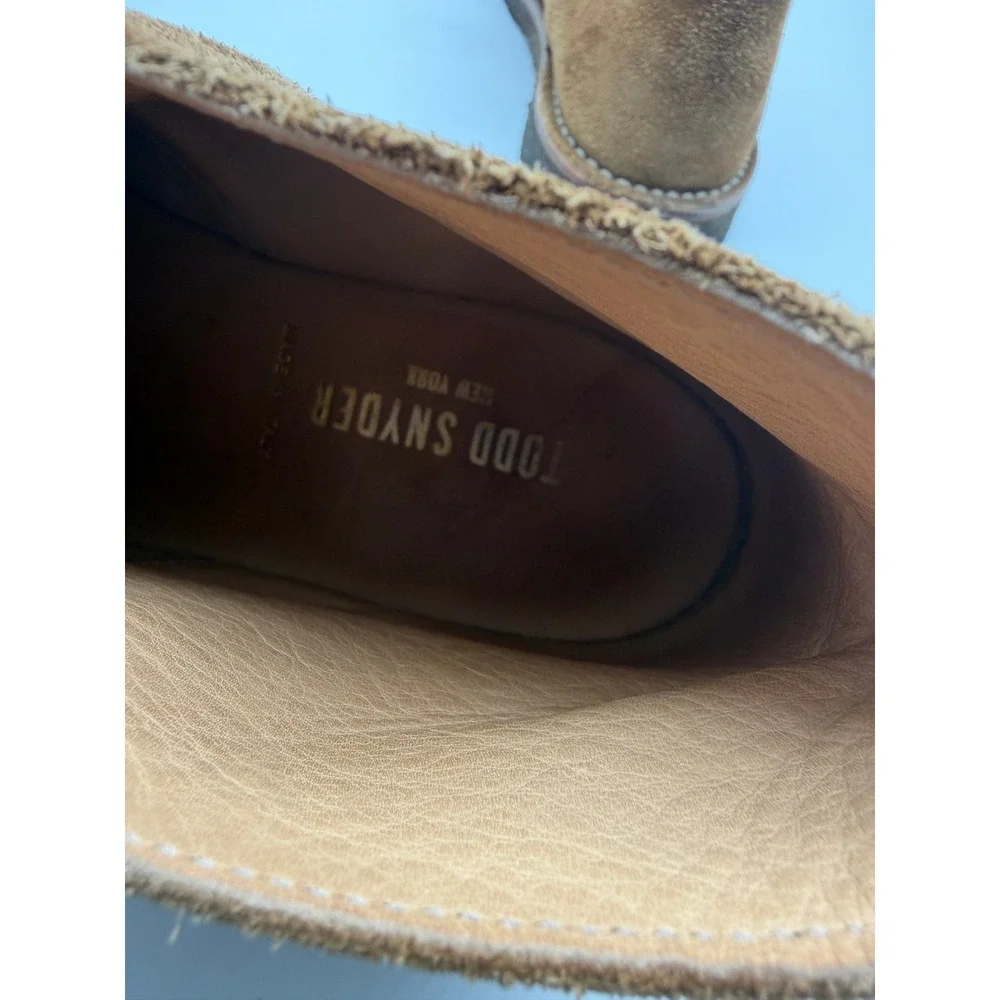 Todd Snyder Nomad Suede Chukka Boots Mens 8 Brown Crepe Sole Made in Italy